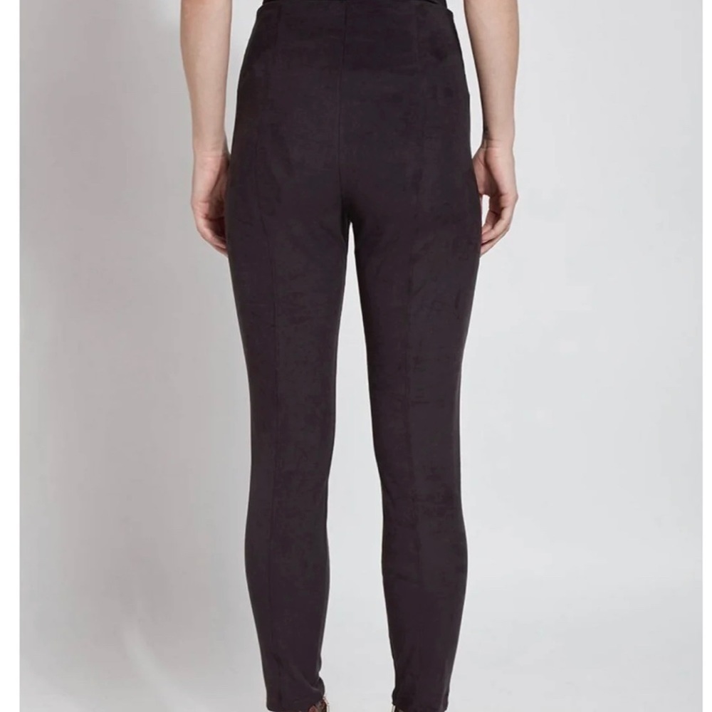 Nwt Lysse Hi Waist Faux Suede Pants 10-1730-M8 Size Small Black